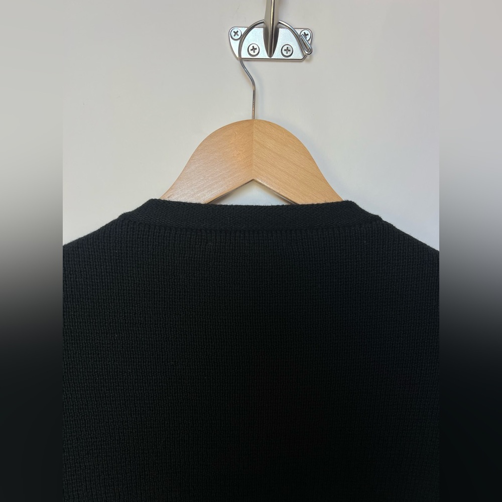 J.Crew Emilie Patch-Pocket Sweater Lady Jacket Cardigan Black Gold‎ Buttons XXL - Picture 6 of 10